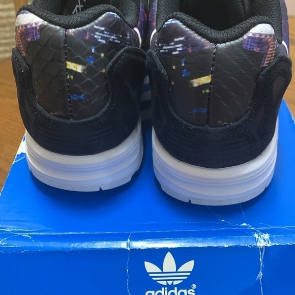 Adidas ZX FLUX Torsion Originals Black Print Size 9 NWT NWB - Picture 3 of 7